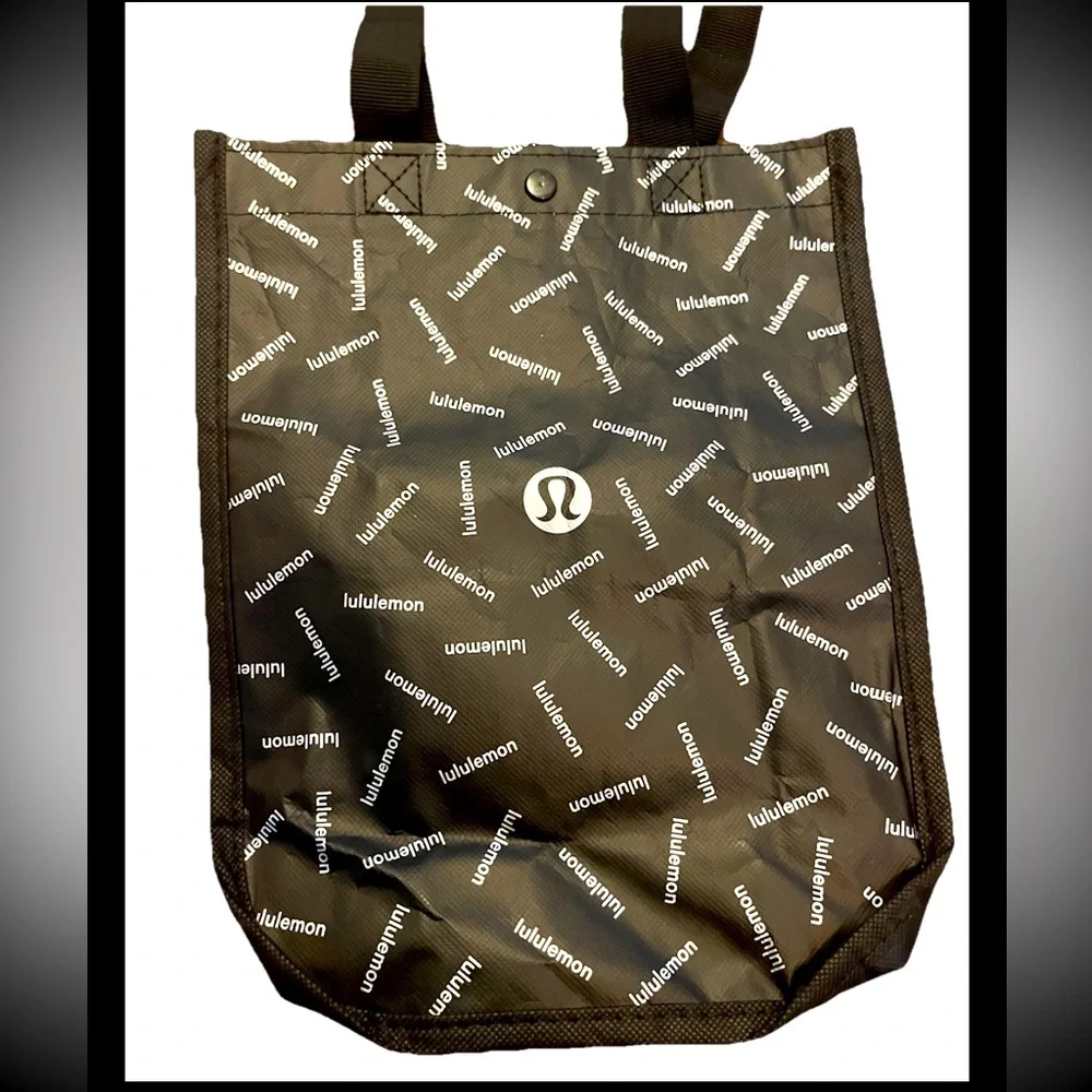 Lululemon New Shopping Lunch Gym Tote Bag Run Yoga Gym Swim Beach Skate Black